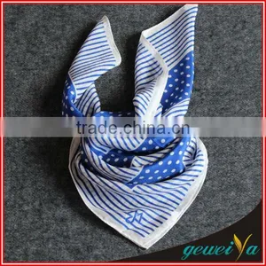 High Quality Printing Georgette Silk Uniform Scarf thumbnail-1