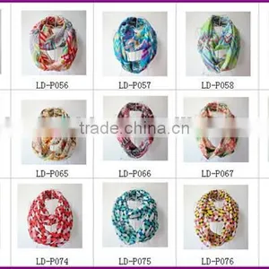 Printed Big Design Scarf With Italian Digital Machine thumbnail-4