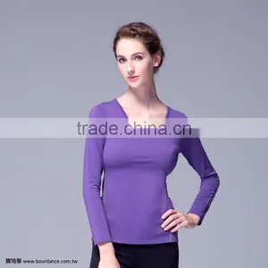 Fitness Clothing Tactel Alphabets Print Yoga Tops thumbnail-2
