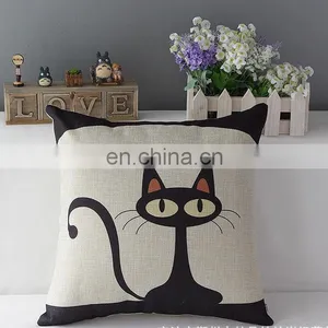 2016 Wholesale Home Decor Throw Pillow Cushion Cover Cat Cartoon Pillow thumbnail-2