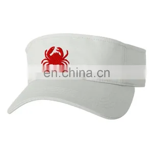 CRAB ANIMAL Emboridery Embroidered Sun Visor Hat thumbnail-1
