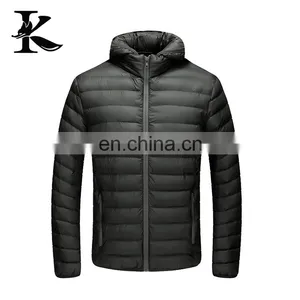 Men Winter Light Down Jacket Padding Coats With Removable Hood thumbnail-4