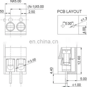 Pcb Screw Terminal Block 300-5.0mm thumbnail-2