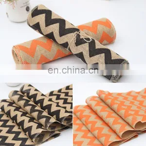 Wholesale Raised Grain Flax Table Runner Chevron thumbnail-1