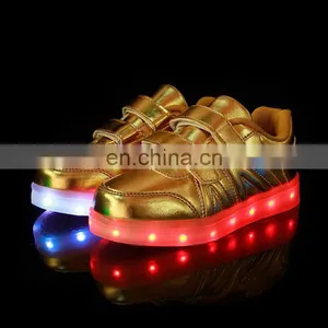 Factory Wholesale OEM USB Charge Children Kids Led Shoes Sneakers Cool Casual Shoes for Boys Girls thumbnail-5