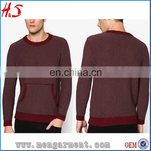 Fashion Shrug Wool Knit Sweater Christmas Winter Full Sleeve Pullover Sweaters for Men thumbnail-1