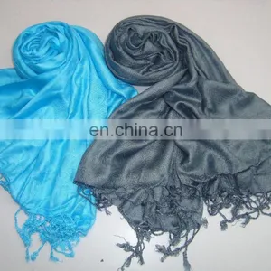 High Quality Viscose Blended Scarf Shawl Pashmina in Jacquard thumbnail-1