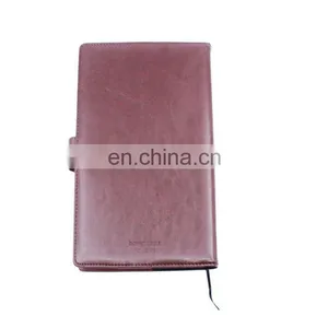 Factory Wholesale Custom Elegant Brown pu Leather Business Notebook Printing,diary Notebook With Snap Fastener thumbnail-1