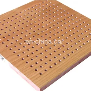 MDF Board Sound Proofing Material Perforated Wooden Timber Acoustic Wall Panels thumbnail-2