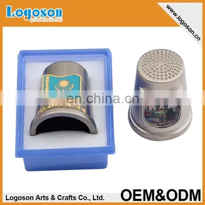 Newest Embossed Souvenir Custom Copper Thimbles thumbnail-4