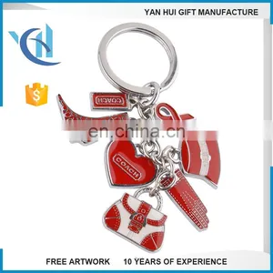 Fashion Lovely Zinc Alloy Robot Metal Key Holder Keychain/ Key Ring thumbnail-1
