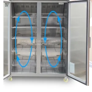 Refrigerated Dessert Display Case Arc Glass With Hot Air Blowing System thumbnail-1