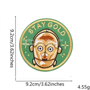 Round-shaped Applique Embroidered Iron Patch thumbnail-2