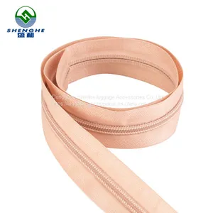 Upscale Travel Suitcase Accessories and Bag Parts Gold Teeth 5 10 Plain Long-shaped Zipper thumbnail-5