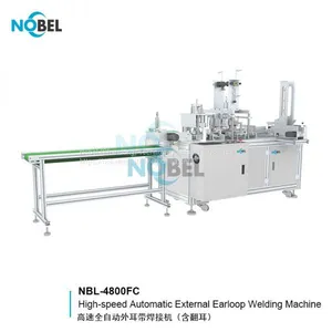 NBL-4800FC High Speed Fully-auto External Earloop Welding Machine Incl Earloop Folding Face Mask Machine Manufacturer thumbnail-2