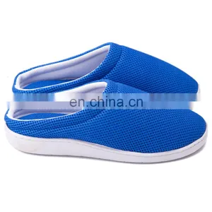 Wholesale Breathable Men's Original Two-Tone 3D Amazon Mesh Bamboo Fiber Gel Slippers Memory Foam Slipper thumbnail-4