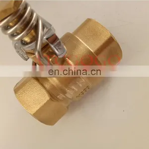 Low Price Brass Spring Close Ball Valve DN25 1inch thumbnail-1