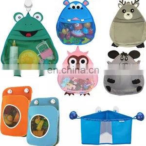 Custom Design Bathroom Storage Bag Kids Toy Hanging Wall Storage Bag Cartoon Mesh Storage Organizer thumbnail-3