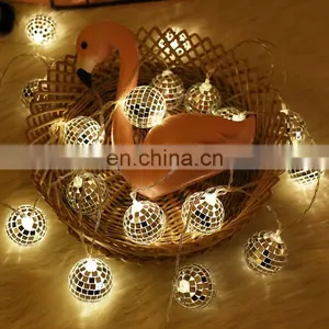 10L Mirror Disco Ball String Party Fairy Garden Decoration Light thumbnail-2