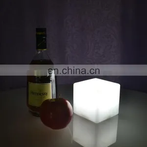 PE Plastic Led Bar Cube Chairs,illuminated Cube Stool,plastic Led Cube Seating thumbnail-4