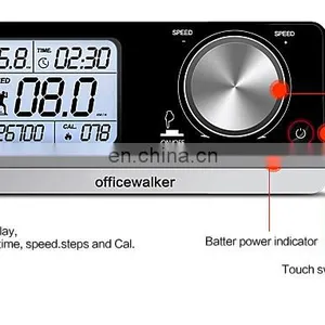Stand up Treadmill Under Desk With Wireless Digital Console Show Distance, Speed Time Steps and Calories thumbnail-5