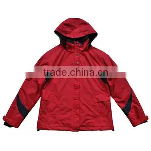 2014 Women Winter Jacket Waterproof 3 in 1 Jacket With Invisible Hood thumbnail-1