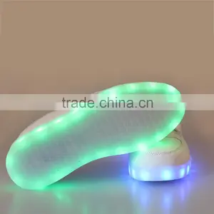 2016 New Arrival Kids/children USB Charging LED Flashing Light Shoes Sneaker thumbnail-1