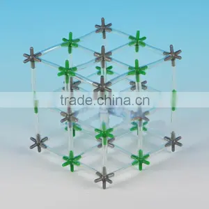Ionic Crystal Model Sodium Chloride NaCl Molecular Instructure Model thumbnail-1