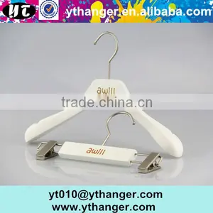YY0527 Blue Kids Flat Wooden Hanger Custom Wooden Baby Clothing Wooden Hanger Supplier's Choice thumbnail-4