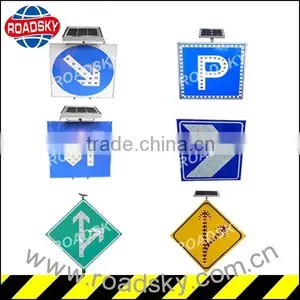 Square Aluminum Solar Led Road Traffic Sign thumbnail-1