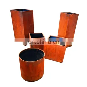 Planter /outer Garden Thick High Strength Corten Steel 2MM Used With Flower thumbnail-1