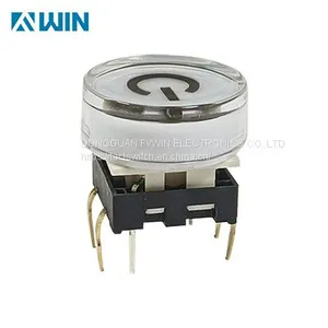 Control Panel Illuminated 16mm Transparent Button Switch thumbnail-4