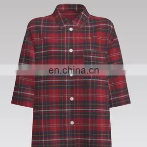 2022 Popular Trend 100% Cotton Yarn Dyed Flannel Design For Women thumbnail-1