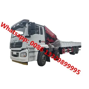 Customized SHACMAN Brand 8*4 LHD 14T Knuckle Crane Boom Mounted on Cargo Truck for Sale thumbnail-3