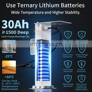 Solar System Off-grid Energy Storage System Lithium Battery for Home Farm Island Outdoor 4G Router Lighting Surveillance Camera thumbnail-3