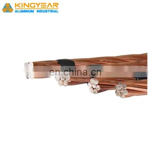 19 Strands 9AWG Hard-drawn Copper Clad Steel Copperweld Wire 40% Conductivity for Earthing System thumbnail-3