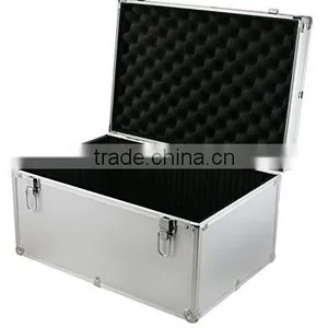 Aluminum Hard Case Silver DJ Tool Box With Internal Divider,Aluminum DJ Storage Flight Carrying Case thumbnail-3