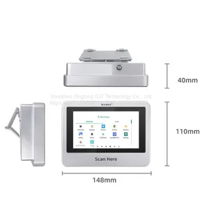 XT802C 48V POE Wholesale Order Machine Presentation Barcode Scanners Smart Shopping Cart Android Price Checker thumbnail-4