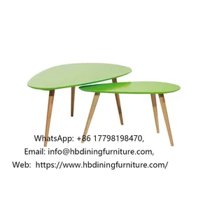 Two Piece Green MDF Dining Table Set thumbnail-1