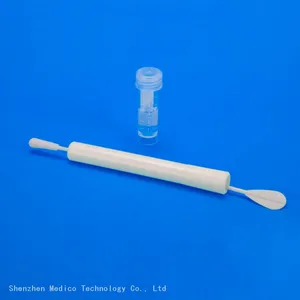 Disposable Medical Sterile Nylon Flocked Vaginal Sampling Swab for HPV Testing thumbnail-1