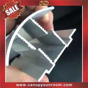 Excellent Aluminum Buckle Snap Connector Profile for Hollow Polycarbonate pc Sheet for Sale thumbnail-4