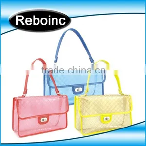 Biogradable Plastic Bags Hand Carry Pvc Handle Bag With Button thumbnail-1