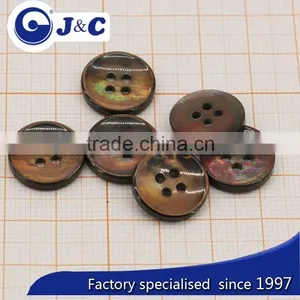 Brown MOP Shell Buttons ,mother of Pearl Sea Shells Shirt Buttons thumbnail-2