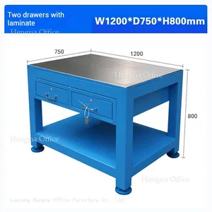 Welded Steel Workbench WT-W231 With Mirror-Polished Terrazzo Top&Zero-Wobble Damping System Pro-Series for Analytical Balance Room-Custom Supported thumbnail-1