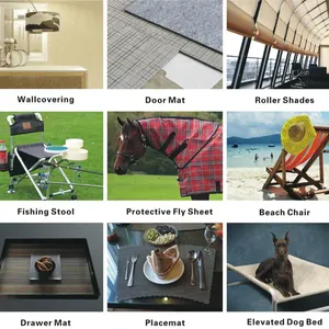 Anti-UV Clear PVC Coated Polyester Mesh Fabric Pool Fence Fabric Outdoor Textilene Woven Mesh Fabric/PVC Woven Mesh Fabric Wholesale thumbnail-5
