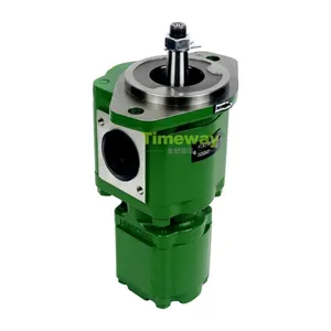 Hydraulic Pump RE263420 RE279132 Double Gear Pump for John Deere Tractor 6100D 6110D 6115D 6125D 6130D 6140D 6110B Gear Oil Pump thumbnail-4