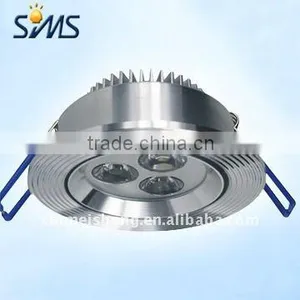 3W Dia.90 Silver Aluminum Garage Led Ceiling Down Light thumbnail-1