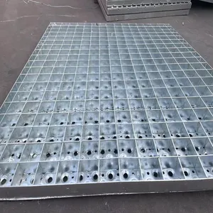 Safety Grating Walkway Anti-slip Perforated Metal Plate, With Alligator Mouth Holes, Cut, Welded, and Bending thumbnail-2