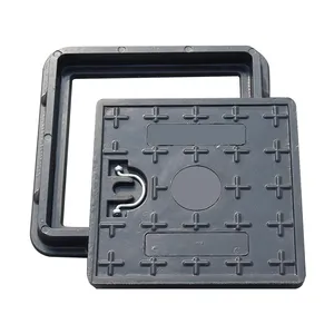 600x600mm Square Composite Manhole Cover With Locking Mechanism thumbnail-1