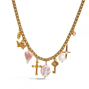 Sea Water Resistant Stainless Steel Chain Necklace With 0.5 Micron TiN Layer Protection thumbnail-3